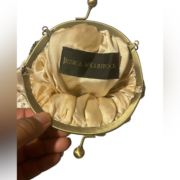 Jessica McClintock Evening Bag Clutch Satin - Picture 6 of 9
